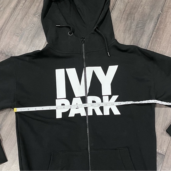 Ivy Park Black Full-Zip Logo Hoodie - Size XS - Picture 11 of 16